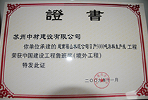 中國(guó)建設(shè)工程魯班獎(jiǎng)（境